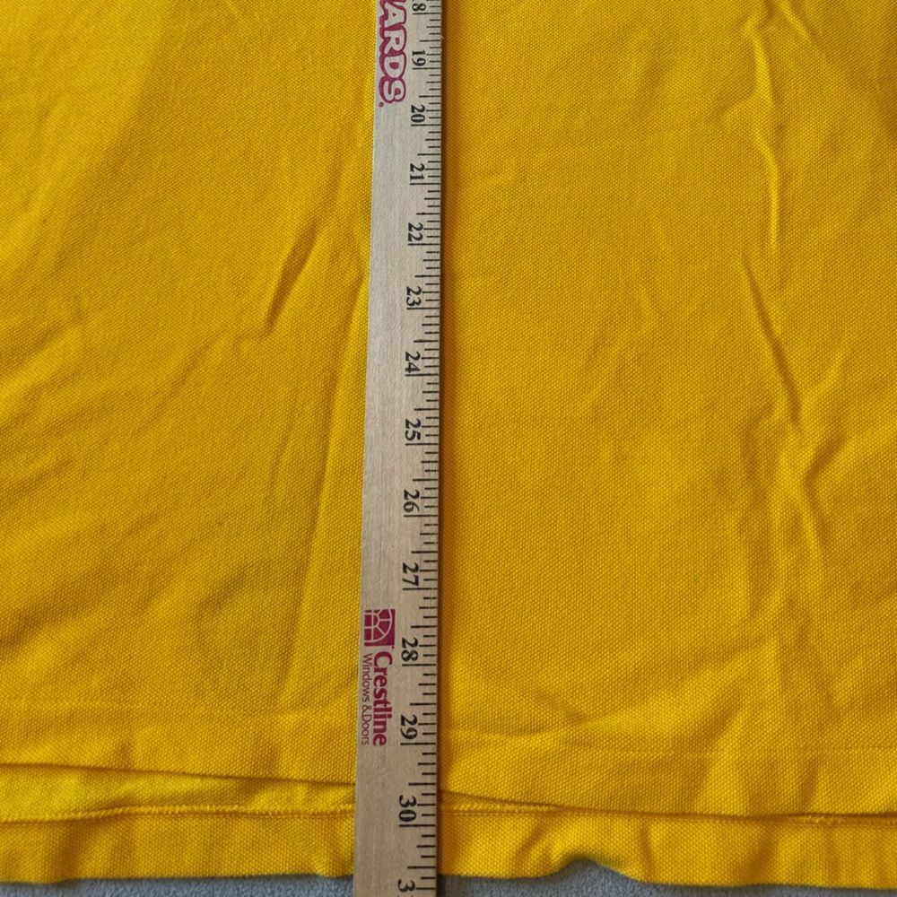 VintagePolo by Ralph Lauren polo shirt, yellow with royal blue horse Sz XXL mens - Picture 4 of 12